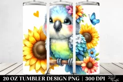 Colorful Baby Parrot 20 Oz Tumbler Product Image 2