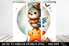 Retro Baby Hummingbird Dressed for Halloween 20 Oz Tumbler Product Image 2