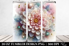Glossy Chrysanthemum Tumbler | 20 oz Tumbler Product Image 2