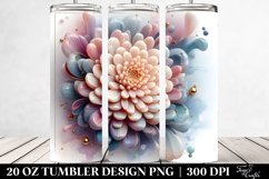 Glossy Chrysanthemum Tumbler | 20 oz Tumbler Product Image 2
