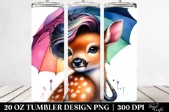 Happy Baby Deer | 20 oz Tumbler Product Image 2