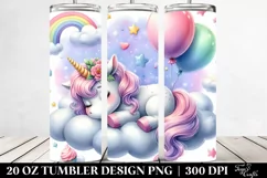Napping Baby Unicorn Cloud 20 Oz Tumbler Product Image 2