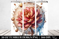 Wooden Stained Carnation Tumbler Product Image 2