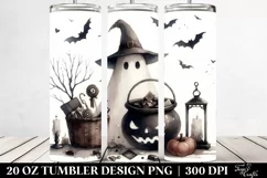 Vintage Halloween Scene | 20 oz Tumbler Product Image 2