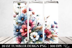 Glossy Flower Frame | 20 oz Tumbler Product Image 2