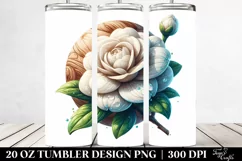 Whimsical Flowers Baby Macaw | 20 Oz Tumbler Product Image 2
