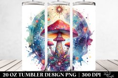 Vibrant Magical Mushroom Tarot Clipart Product Image 2