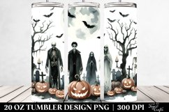 Halloween UNDEAD Scene Simple | 20 oz Tumbler Product Image 2