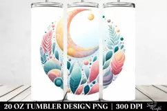 Colorful Moon Pastel Tumbler Product Image 2