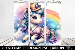 Colorful Baby Unicorn in West Coast Swing Dancer Attire. 20 Product Image 2