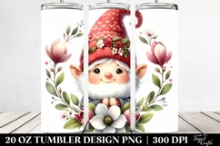 Colorful Gnome Magnolia Tumbler Product Image 2