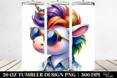 Vibrant Baby Unicorn Clipart Product Image 2