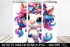 Vibrant Baby Unicorn Tumbler Product Image 2