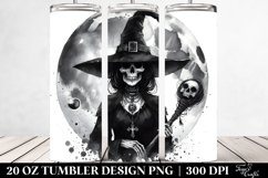 Gothic Witch Washed Watercolor Tumbler Product Image 2