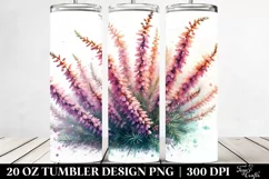 Heather Watercolor Splash Tumbler Product Image 2