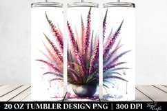 Heather Watercolor Splash Tumbler Product Image 2