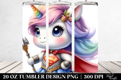 Hero Posing Unicorn | 20 Oz Tumbler Product Image 2
