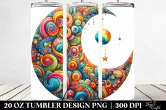 Whimsical Vibrant Moon | 20 Oz Tumbler Product Image 2