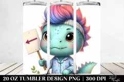 Revolting Dinosaur in Pijamas, High-Quality 20 Oz Tumbler Product Image 2
