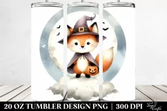 Simple Fox in Halloween Costume, High-Res 20 Oz Tumbler Product Image 2