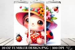 Cute Baby Ladybug Dressed for Summer | 20 Oz Tumbler Product Image 2