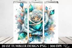 Watercolor Splash Flower Tumbler Product Image 2