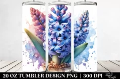 Detailed Stained Hyacinth | 20 Oz Tumbler Product Image 2