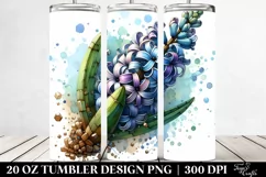 Detailed Stained Hyacinth | 20 Oz Tumbler Product Image 2