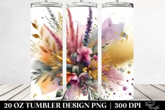 Bouquet Gold Foil Heather | 20 Oz Tumbler Product Image 2
