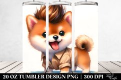 Expressive Shiba Inu | 20 oz Tumbler Product Image 2