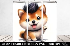 Expressive Shiba Inu | 20 oz Tumbler Product Image 2