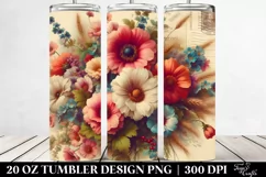 Floral Vintage Postcard Tumbler Product Image 2