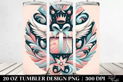 Colorful Gift Box with Wings Clipart, High-Quality 20 Oz Product Image 2