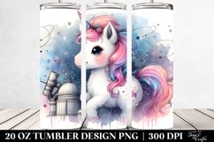 Watercolor Baby Unicorn Celestial Observatory | 20 Oz Product Image 2