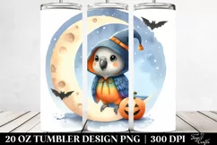 Cute Baby Parrot on the Moon for Halloween Product Image 2
