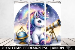 Watercolor Baby Unicorn Celestial Observatory | 20 Oz Product Image 2