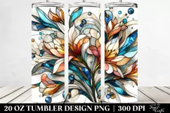 Abstract Stained Freesia Marble Metallic | 20 Oz Tumbler Product Image 2
