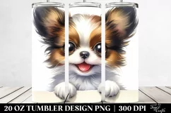 Enthusiastic Baby Papillon | 20 Oz Tumbler Product Image 2