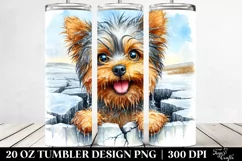 Wet Crazy Yorkshire Terrier | 20 Oz Tumbler Product Image 2