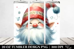 Whimsical Smiling Gnome Art | 20 oz Tumbler Product Image 2