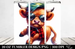 Vibrant Baby Highlandcow Tumbler Product Image 2