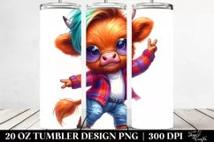 Vibrant Baby Highlandcow Tumbler Product Image 2