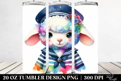 Colorful Lamb Sailor Suit | 20 Oz Tumbler Product Image 2