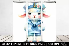 Colorful Lamb Sailor Suit | 20 Oz Tumbler Product Image 2