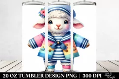 Colorful Lamb Sailor Suit | 20 Oz Tumbler Product Image 2
