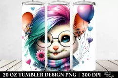 Cute Baby Mouse with Flower 20 Oz Tumbler Product Image 2