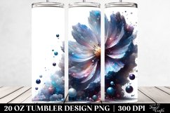 Glossy glass Cosmos Watercolor | 20 Oz Tumbler Product Image 2