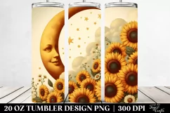Vintage Postcard Style Sunflowers | 20 oz Tumbler Product Image 2