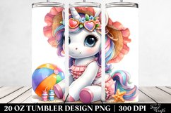Cute Baby Unicorn Beachwear | 20 oz Tumbler Product Image 2