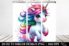 Running Baby Unicorn Tumbler Product Image 2
